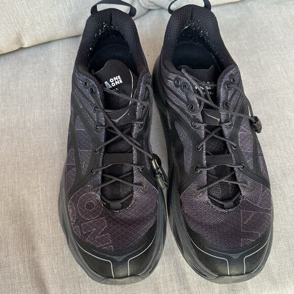HOKA One One Shoes Womens 11 Mens 10 Black Huaka Origins Running Walking Active - Picture 9 of 11